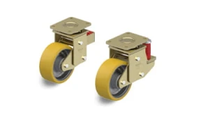 GTH Spring loaded swivel castors with plate