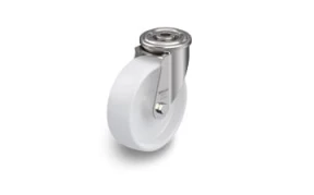 PO Stainless steel swivel castors with bolt hole