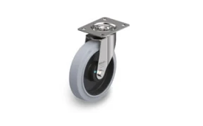 POEV Stainless steel swivel castors with plate